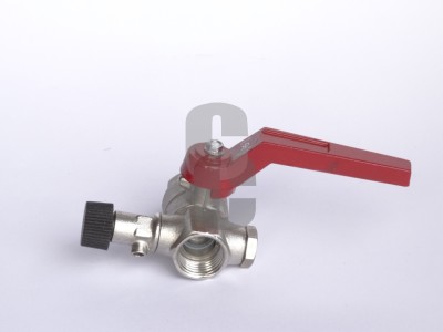 Кран сферичен с изпускател 1-2                                                                                                                                                                                                                                                                              